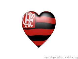 Papel de Parede para Celular - Corao Flamengo 3